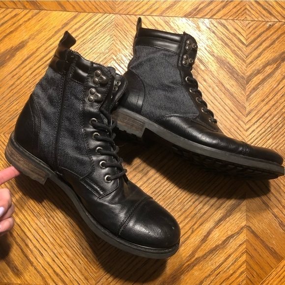 Jump Apparel Men’s J75 Garrison Black Lace-Up Leather Combat Boots Size 8 - Picture 10 of 12